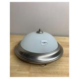 FLUSH MOUNT CEILING LIGHT FIXTURE, BRUSHED NICKEL