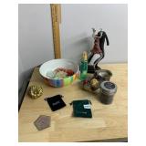 MIXED DECORATIVE LOT, INCLUDES DANCING COUPLE