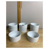 CANOPY PORCELAIN RAMEKINS, WHITE, STACKABLE