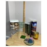 ASSORTED DECORATIVE LOT W/ VASE FILLER, GLASS