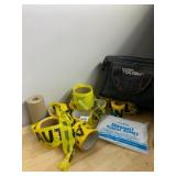 HYPER TOUGH TOOL BAG, CAUTION TAPE ROLLS,