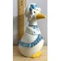 METLOA CALIF USA CERAMIC DUCK COOKIE JAR, BONNET