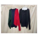 TOMMY HILFIGER COLORBLOCK SWEATER, GUESS HENLEY