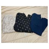 ASSORTED TROUSERS, CHICOS PLATINUM DENIM ZEBRA