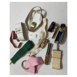ASSORTED VTG AND MODERN BELTS, CANVAS, LEATHER,