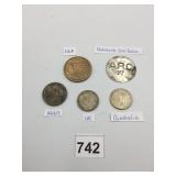 ASSORTED WORLD COINS AND TOKENS, INCLUDES NRA