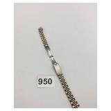 TWO-TONE JUBILEE STYLE WATCH BRACELET, FOLD-OVER