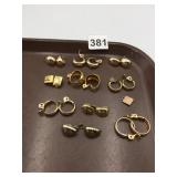 GOLD-TONE EARRINGS, ASSORTED STYLES, CLIP-ON