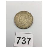 US PEACE DOLLAR, 1922, SILVER DOLLAR, CIRCULATED.