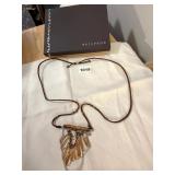 SILPADA DESIGN STERLING AND LEATHER STRAND