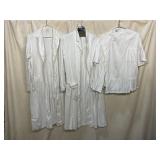 FASHION SEAL UNIFORMS VTG MEDICAL COATS, WHITE