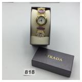 STRADA QUARTZ WATCH, GOLD-TONE LINK BRACELET,