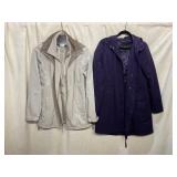 LIZ CLAIBORNE LIZWEAR BEIGE HOODED JACKET,
