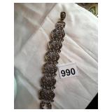 STERLING BRACELET CAROLYN POLLACK BRAND, 1" WIDE