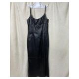 A.BIS EVENING BY ALLEN SCHWARTZ BLACK LEATHER