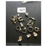 METAL CLIP-ON EARRINGS, ASSORTED STYLES,