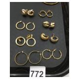 GOLD-TONE EARRING ASSORTMENT, INCLUDES KNOT