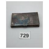 VTG METAL CIGARETTE CASE, RECTANGULAR, HINGED