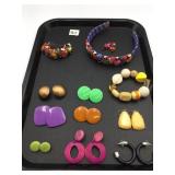 VTG COSTUME JEWELRY, FOLK ART DOLL HEADBAND, DOLL