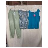 ELLEN TRACY PANTS, TOGETHER TOP, TROPIC IN