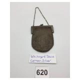WHITING & DAVIS MESH PURSE, GERMAN SILVER,
