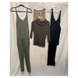 Z SUPPLY OLIVE JUMPSUIT, J.JILL TAN TANK, WILLI