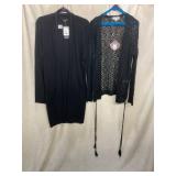 VERVE AMI BLACK CARDIGAN, KNOX ROSE BLACK CROCHET