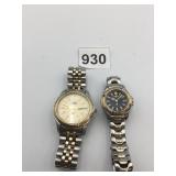 TIMEX INDIGLO QUARTZ WATCH W/ TWO-TONE LINK