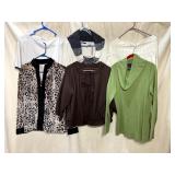 ASSORTED LADIES TOPS AND SWEATERS, INCL KAREN