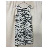 KAREN KANE LIFESTYLE DRESS, SLEEVELESS, FAUX FUR,