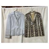 CACHE BLAZERS, PR, ONE METALLIC SILVER, ONE