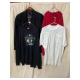 TASSO ELBA BLACK BLAZER, XXL; IZOD RED CABLE KNIT