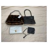 ASSORTED HANDBAGS, INCLUDES TERRY LEWIS FAUX FUR