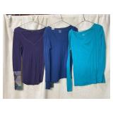 FREE PEOPLE THERMAL TOP W/ CROCHET CUFFS, POOF