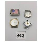 ASSORTED WATCH HEADS, INCLUDES GUCCI, FAHRENHEIT,