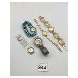 ASSORTED LADIES WRISTWATCHES, INCLUDES CAT DIAL,
