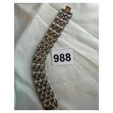 STERLING SILVER THICK BRACELET 3/4" WIDE BAND