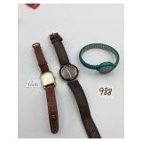 TIMEX DISNEY POOH WATCH, ANNE KLEIN TORTOISE