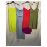 ASSORTED DRESSES, INCLUDES BCBGMAXAZRIA NEON