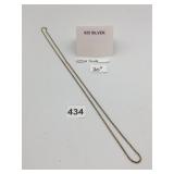 STERLING ROPE CHAIN, SPRING RING CLASP, MARKED