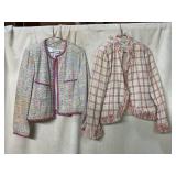 NEIMAN MARCUS EXCLUSIVE, TWO TWEED JACKETS,