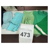 ALEX COLMAN GREEN CHECKERED PANTS, AVANTIQUE