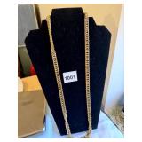 MONET HEAVY THICK GOLD TONE CHAIN