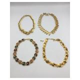 METAL-TONE NECKLACES, ASSORTED LINK STYLES,