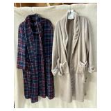 MAJESTIC INTERNATIONAL PLAID FLEECE ROBE,