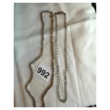 TWO STERLING NECKLACES, ONE SILPADA BRAND 18",