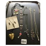 ASSORTED COSTUME JEWELRY, FASHION NECKLACES,