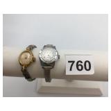 VTG TIMEX WRISTWATCH, ROUND GOLD-TONE CASE,