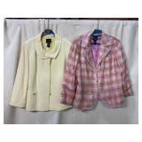 DONCASTER COLLECTION YELLOW TEXTURED BLAZER,