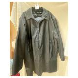 NAUTICA BLACK ZIP-FRONT JACKET, POLYESTER BLEND